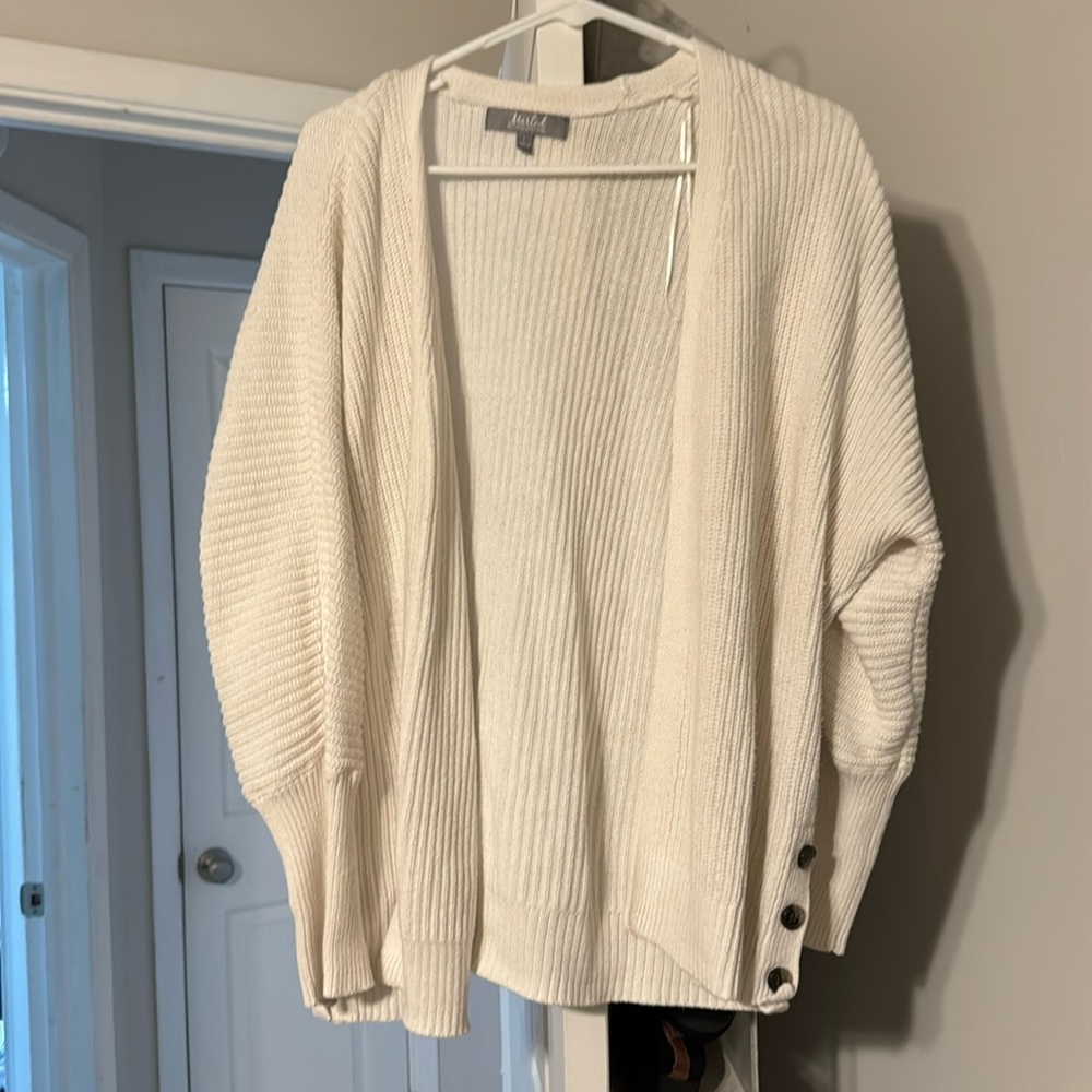 Marled Size Large Cardigan